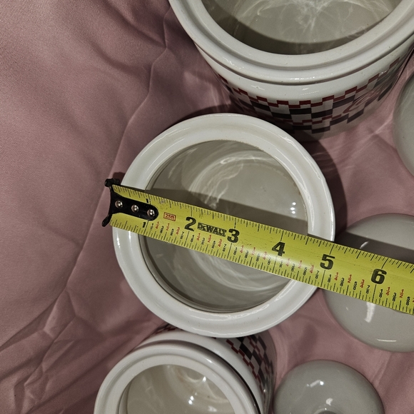 Vintage Coca-Cola Coke Checkerboard Four Tier Canister Storage Jars - Picture 5 of 11